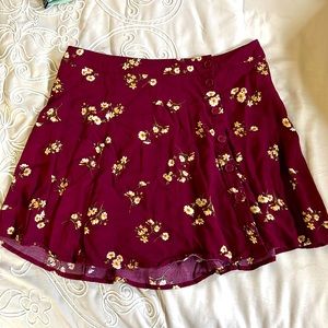 Forever 21 Floral Midi Skirt Size:L